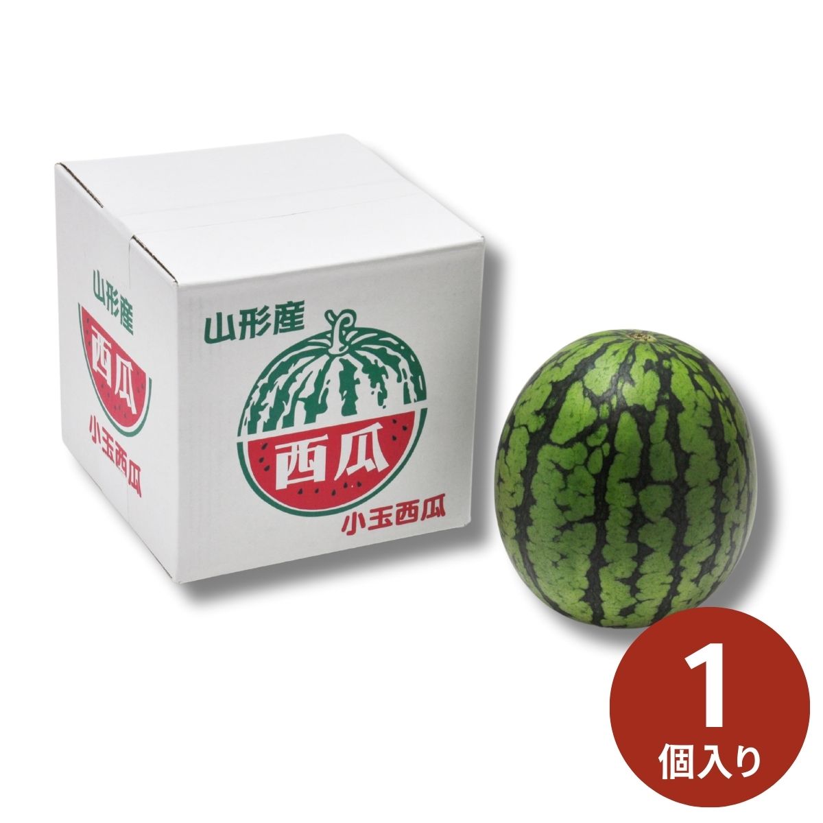 いずみ会の尾花沢産小玉すいか 2kg(1玉) (7月10日より順次出荷予定) (承り期間：7月23日まで) お中元 夏ギフト 産地直送 グルメ 食品 ギフト プレゼント 贈り物 2026 フルーツ スイーツ 西瓜 スイカ