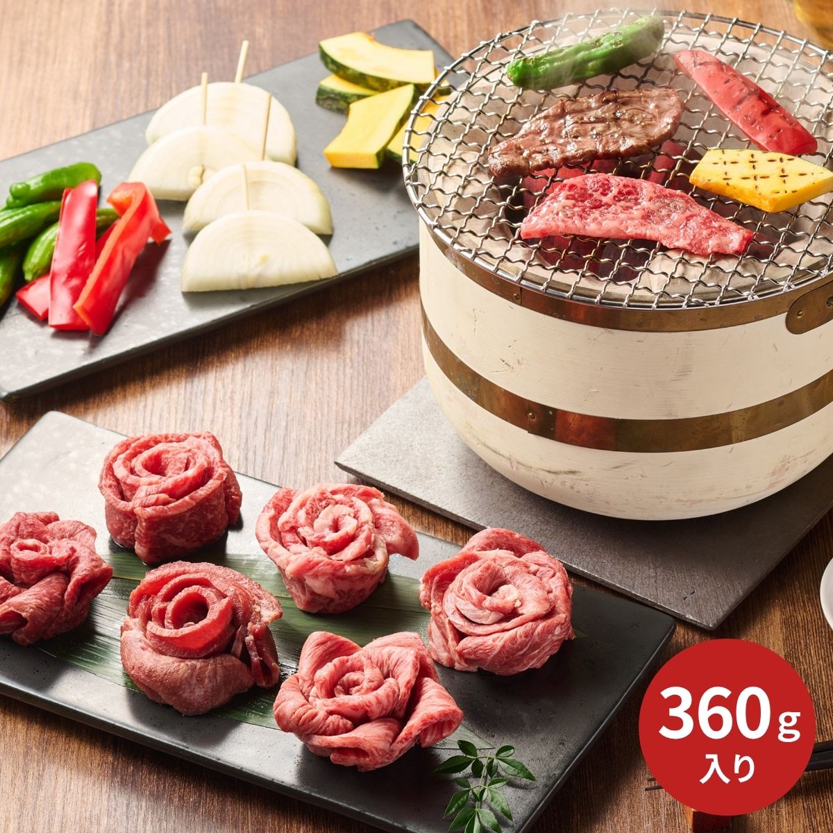 黒毛和牛5種と牛タンの花盛り焼肉用 (6月1日より順次出荷予定) (承り期間：7月31日まで) お中元 夏ギフト 産地直送 グルメ 食品 ギフト プレゼント 贈り物 2026 黒毛和牛 焼肉 牛タン 食べ比べ 肉盛りセット