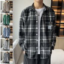 シャツ メンズ 長袖 チェックシャツ カジュアル オシャレ シンプル ボタンダウン 春秋冬 20代 30代 40代 50代