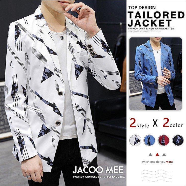 メンズブレザーテーラードスーツカジュアルスーツアウター秋春