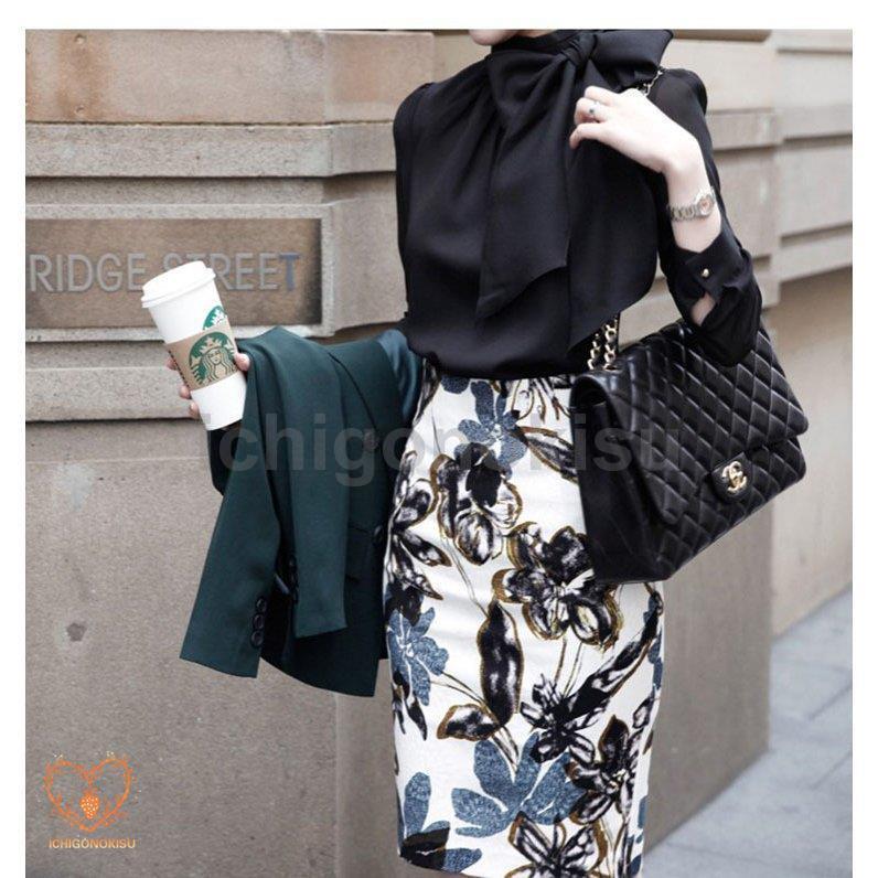 ブラウス レディース ビッグリボン 長袖 ボリュームスリーブ 綿混 秋冬 レディース ボウタイ 大人 おしゃれ 上品 きれいめ お呼ばれ 冠婚葬祭 法事 セレモニー