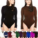 tシャツ レディース ボディコン トップス カットソー 長袖 クルーネック ボディブリファー レオタード ボディーシャツ つなぎ 無地 タイト スリム 着痩せ ...