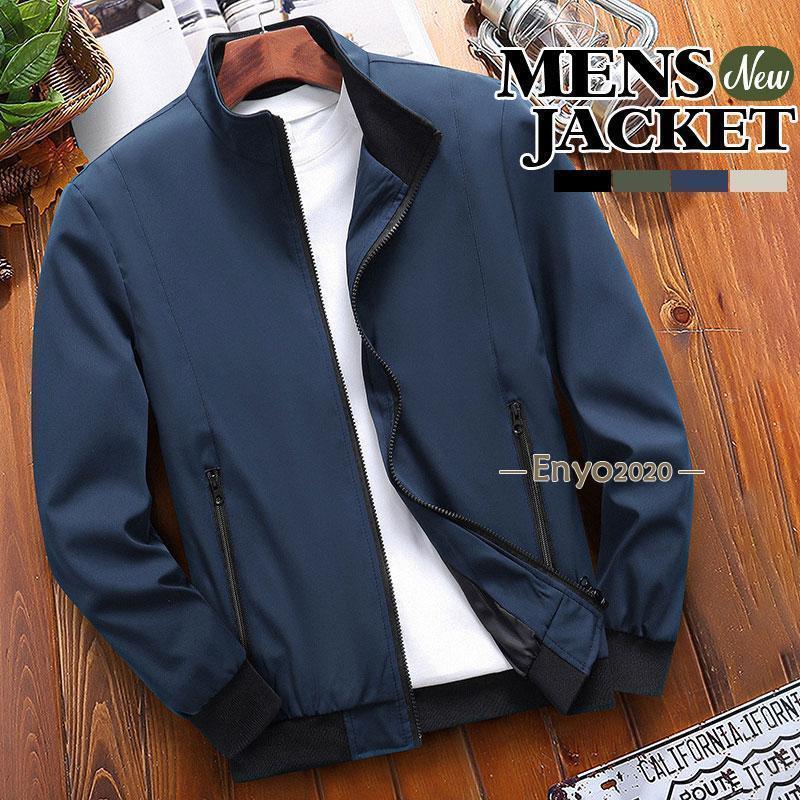 ミリタリージャケット メンズ ブルゾン ジャケット 薄手 ジャンパー アウター 無地 ゆったり 登山 防風 防寒 保温 おしゃれ カジュアル 秋冬