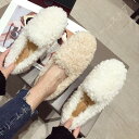 ムートンモカシン シンプル レディース モカシン ラウンドトゥ 内側ファー ムートン カジュアル フラット モカシンシューズ あったか 防寒 やわらか 軽量