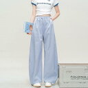 ワイドパンツ 夏服 レディース 春夏 ボトムズ 長ズボン ウエストゴム 紐付き ポケット 無地 ロングパンツ コクーンパンツ イージーパンツ