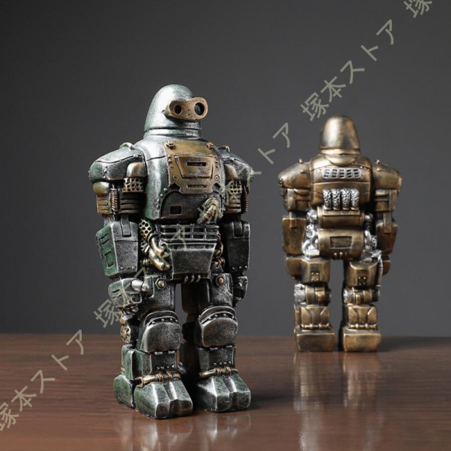 ブリキ風 ロボット 置物 サイボーグ 樹脂 ミニチュア クラシック ハンドメイド 工芸品 スチームパンク グッズ ロボットのおもちゃ 雑貨 アメリカ クラフト