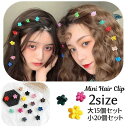 ミニヘアクリップ ミニバンスクリップ 15個セット 20個セット 髪留め レディース 女性用 子供 キッズ 女の子 ヘアアクセサリー 花 フラワーモチ