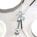 ネックレス フラワー 花 キャッツアイ風 ストーン ペンダント ロングネックレス レディース アクセサリー おしゃれ かわいい(4)