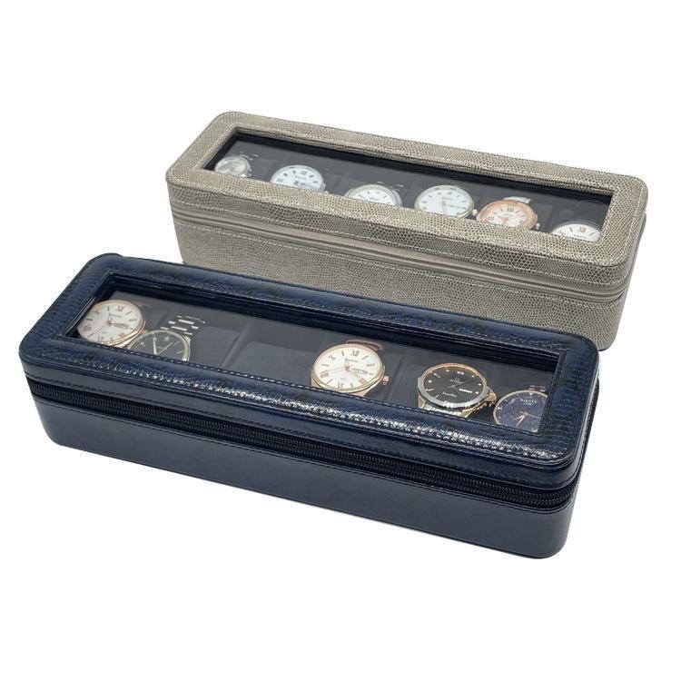 腕時計収納ケース 時計収納ボックス ウオッチケース コレクションケース 時計ケース 6本収納 ウォッチ..