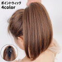 ポイントウィッグ ヘアウィッグ 部分ウィッグ つけ毛 レディース 女性 ポニーテール クリップ式 挟むだけ ロングヘア ストレート イメチェン 可愛い
