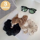 シュシュ ヘアゴム ヘアアクセサリー レディース 女性 髪留め 髪飾り シンプル かわいい 可愛い おしゃれ お洒落 デイリー 普段使い お出かけ フ
