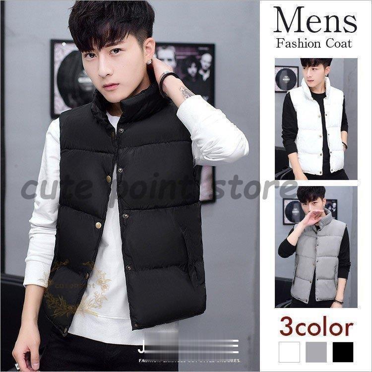 ベスト メンズ ダウンベスト 中綿 ジャケット 防寒 軽量 冬 カジュアル ベスト メンズジャケット アウ..