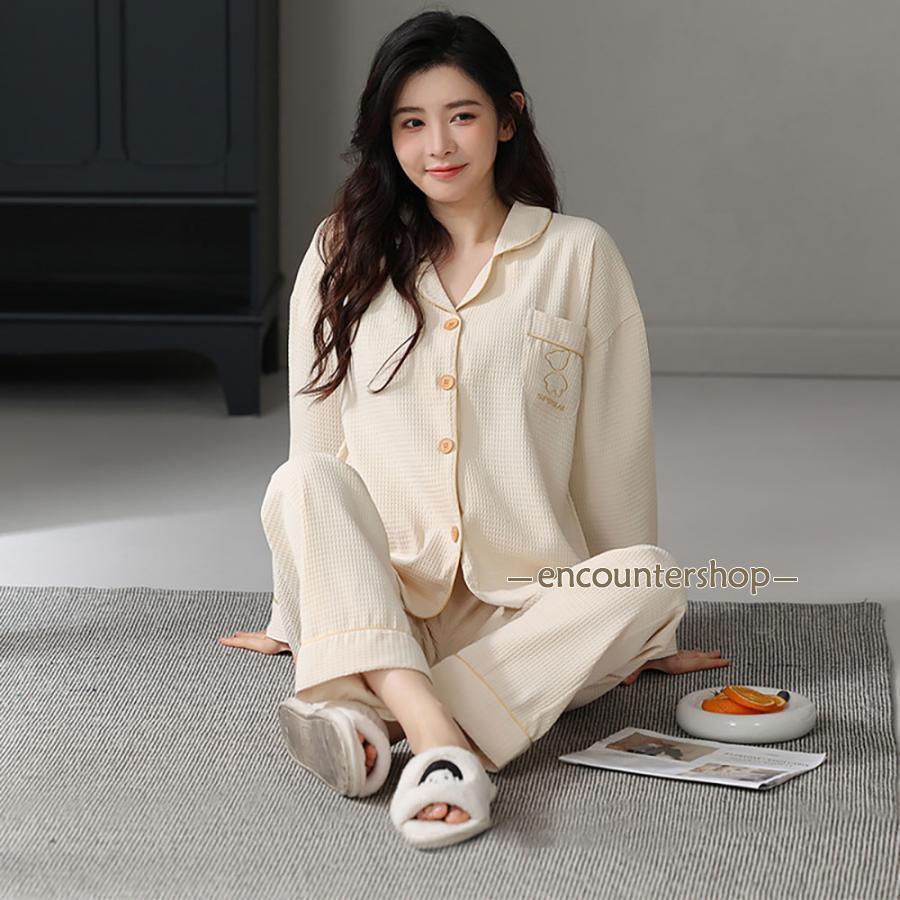 長袖ルームウエア ペアパジャマ メンズ 伸縮性 ストレッチ 部屋着 レディース 綿 ハーフパンツ ユニセックス ペア M~4XL ショートパンツ 上下セット