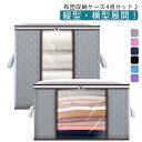 【4個セット】 収納袋 布団 衣類 収納 ケース 大容量 押し入れ 縦 横 収納ケース 敷布団 羽毛布団 布団収納袋 衣類収納袋 透明窓付き クローゼ(3)