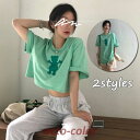 Tシャツ レディース 半袖 へそ出し ショート丈 トップス ショートタンクトップ 春夏秋 ゆるい 韓国ファッション 原宿系ヒップホップ ダンス ストリート風