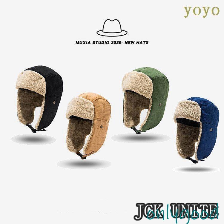 フライトキャップ メンズ レディース パイロットキャップ 秋 冬 秋用 冬用 コットン ファー 耳当て 飛..