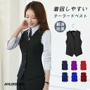 ベスト レディース 袖なし 春 夏 秋 通勤 社会人 高級感 細身効果 おしゃれ レストラン カフェ 制服 着痩せ 無地 新生活