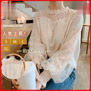 ブラウス シャツブラウス バルーン袖 カットソー ボリューム袖 レース柄 長袖 シャツ 通勤 花柄 tシャツ レディース ゆったり レトロ おしゃれ