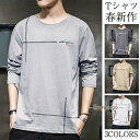 Tシャツ メンズ 長袖 春服 重ね着風 ロングtシャツ 大きいサイズ トップス ゆったり プリント おしゃれ tシャツ カジュアル 秋 冬 春