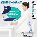 姿勢サポートチェア クッション 姿勢改善 椅子 座椅子 高反発メモリー綿 姿勢矯正 姿勢調整 背もたれ 車用 猫背対策 椅子または床に置いて座るだけ
