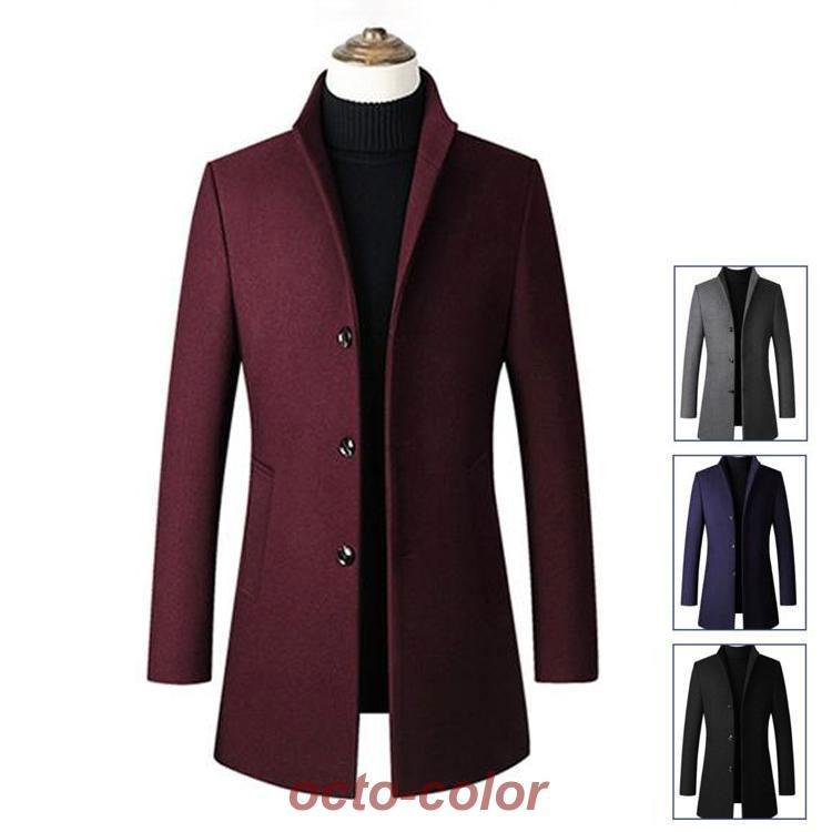 メンズコート　コート　春　秋　メンズ　無地　　ジャケット トレンド　カジュアル　トップス　アウタ..