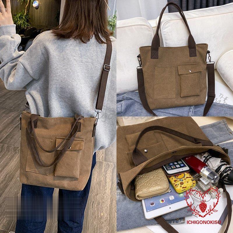 トートバッグ レディース キャンバス コットンバッグ a4 布 大きめ ショルダーバッグ 斜めがけ 鞄 大き..