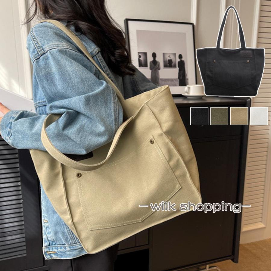 キャンバス トートバッグ 大容量 軽量