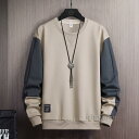 トレーナー メンズ トップス プルオーバー スウェット 長袖 ビッグシルエット 秋 春服 スポーツ アメカジ 部屋着 通勤 通学 アウトドア
