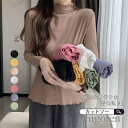 Tシャツ レディース ブラウス カットソー 秋 冬 薄手 長袖 ハイネック インナー 重ね着 無地 シンプル レイヤード カジュアル 大人 お洒落
