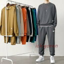 セットアップ メンズ 秋 秋服 冬 長袖 上下セット ジャージ パーカー フード付き プルオーバー チノパン ロングパンツ 春 部屋着 ゆったり スポーツウェア