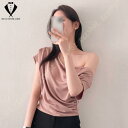 シャツ レデイース ブラウス 半袖 夏 ドレープ シフォン ブラウス パフスリーブ ファッション トップス 通勤 着痩せ おしゃれ 大きなサイズ オフィス