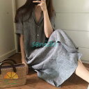 シャツ ロングシャツ シャツワンピース トップス ブラウス シャツブラウス レディース チュニック 半袖 折り襟 ストライプ 柄 ゆったり 体型カバー 30代 ...