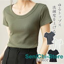 半袖 Tシャツ レディース トップス カットソー リブ デイリー 着痩せ 無地 大きいサイズ きれいめ 夏 ナチュラル おしゃれ 透けにくい おしゃれ