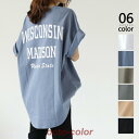 tシャツ オーバーサイズ 半袖 ロゴプリント レディース 半袖シャツ カットソー ロンt ロング ロゴ ロゴプリント トップス tops 大きいサイズ 体型カバ