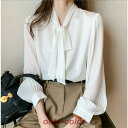 ブラウス レディース 長袖 きれいめ 40代 秋 春 夏 オシャレ ブラウス シャツブブラウス 長袖 トップス リボンネック オフィス 大人 通勤 ゆったり