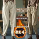 パンツ 裏起毛 テーパードパンツ レディース 秋冬 パンツ ズボン シンプル 無地 カジュアル あったかい ウエストゴム 着回し