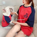 犬服 ペットと親子服 刺繍Bマック 4カラー シンブル 犬とお揃い服 犬の服 ドッグウエア 半袖 パーカー春夏秋 親子ペアドッグウェア