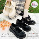 ローファー レディース メリージェーン 厚底 シンプル パンプス リボン 取り外す可 シューズ プラットフォームヒール 甲ストラップ おしゃれ 可愛い 歩きやす...