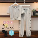ジャージ セットアップ レディース 上下セット スウェット フード付き 部屋着 ルームウェア 半袖 パンツ トレーニング スポーツウェア カジュアル