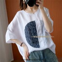 ブラウス 半袖 レディース シャツ トップス ゆったり 大きいサイズ プルオーバー オフィス 通勤 体型カバー 夏コーデ 20代 30代 40代