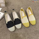 レディース ぺたんこ バブーシュタイプのフラットパンプス オールシーズン バレエシューズ パンプス メッシュ編み 編みサンダル 編みこみ シューズ