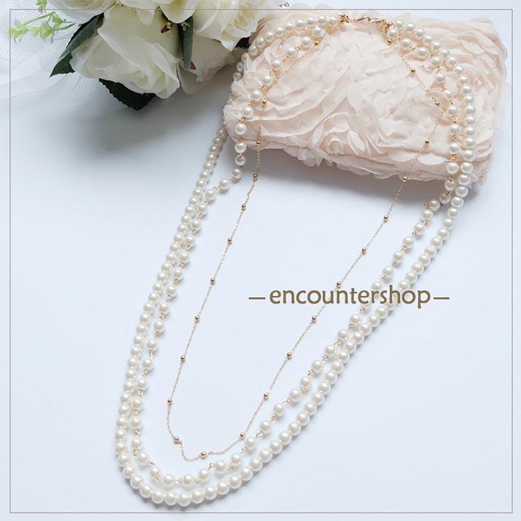 パールネックレス ネックレス パール アクセサリー 結婚式 冠婚葬祭 フォーマル パーティー パーティ ..