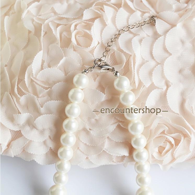 パールネックレス ネックレス パール アクセサリー 結婚式 冠婚葬祭 フォーマル パーティー パーティ ..