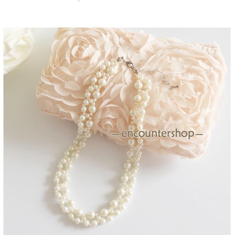パールネックレス ネックレス パール アクセサリー 結婚式 冠婚葬祭 フォーマル パーティー パーティ ..