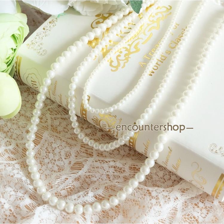 パールネックレス ネックレス パール アクセサリー 結婚式 冠婚葬祭 フォーマル パーティー パーティ ..