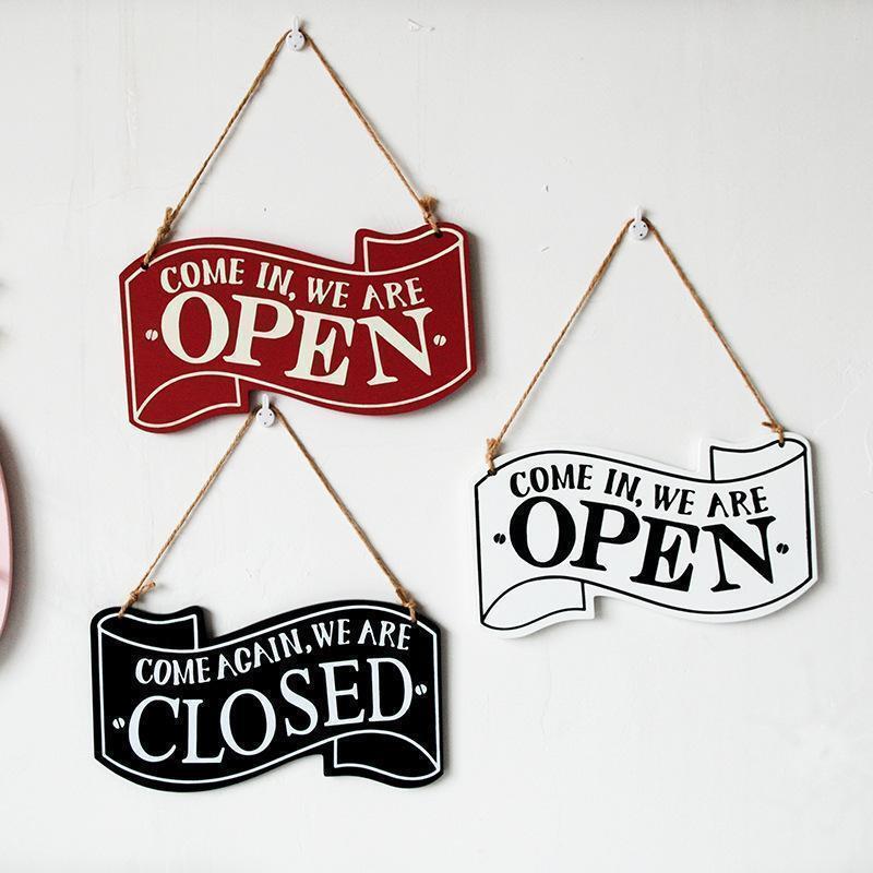 樂天商城 - 看板 オープン クローズ Open Close 木製 アメリカン サインプレート