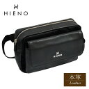 HIENO 本革ボディバッグ ショルダーバッグ ポーチ ブラック 2WAY 黒 小物入れ コスメケース 布 メンズ レディース イタリア シュリンクレザー 斜め掛け かばん オフィスカジュアル フォーマル 通勤 保管袋付き 3L 新生活 父の日 母の日 ギフト(4)