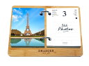 ドレジャー 2025年 365日日めくりカレンダー FRANCE 卓上タイプ パリ BOXセット レフィル スケジュール 写真 日本の祝日シール付き 輸入雑貨