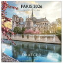 ドレジャー 2026年 ラージカレンダー PARIS パリ フランス 壁掛け カラー写真 風景 スケジュール管理 祝日シール付き