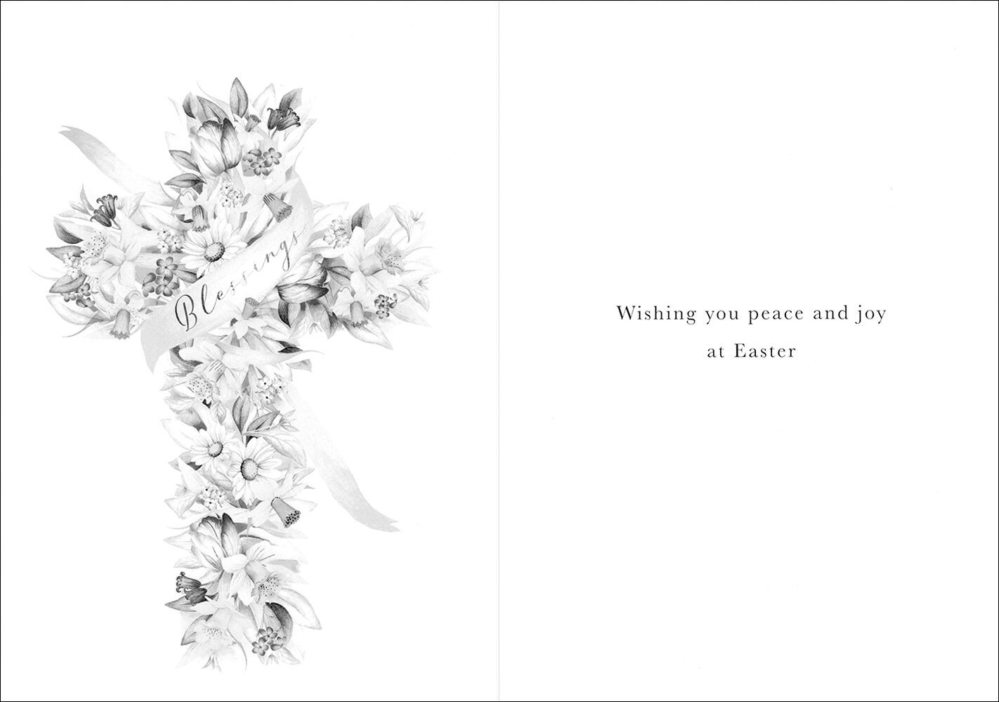 Tarjeta de felicitación de Pascua "La Cruz de las Flores" Envía 127×176mm Tarjeta de mensaje Ilustración dulce — vista 3
